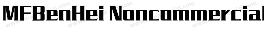 MFBenHei Noncommercial Regularttf字体转换